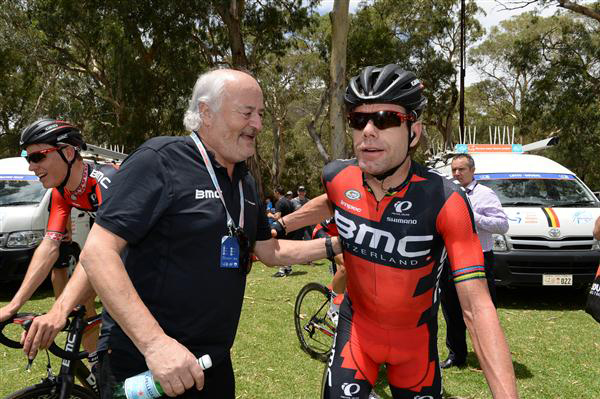 Andy Riis and Cadel Evans